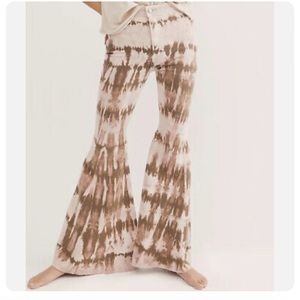 Free people tie dye flare pants size 29